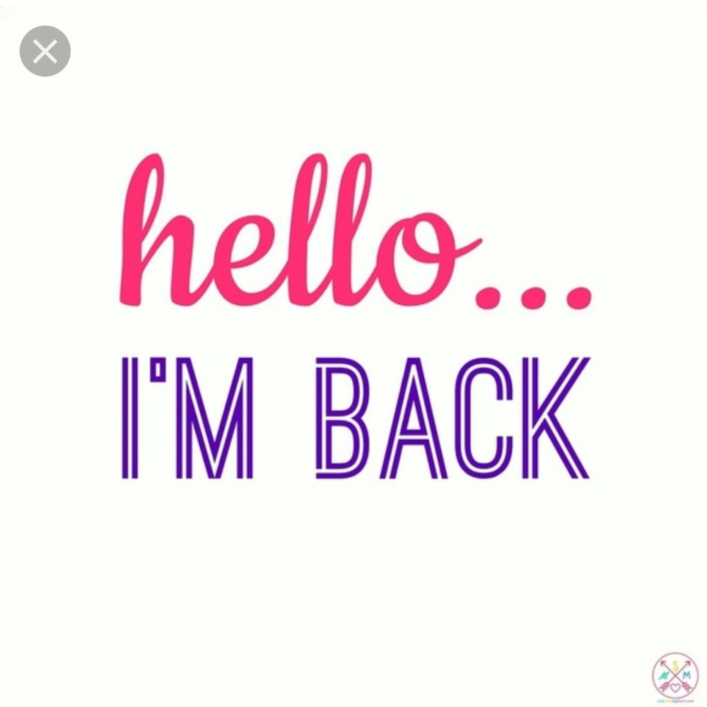 I'm back